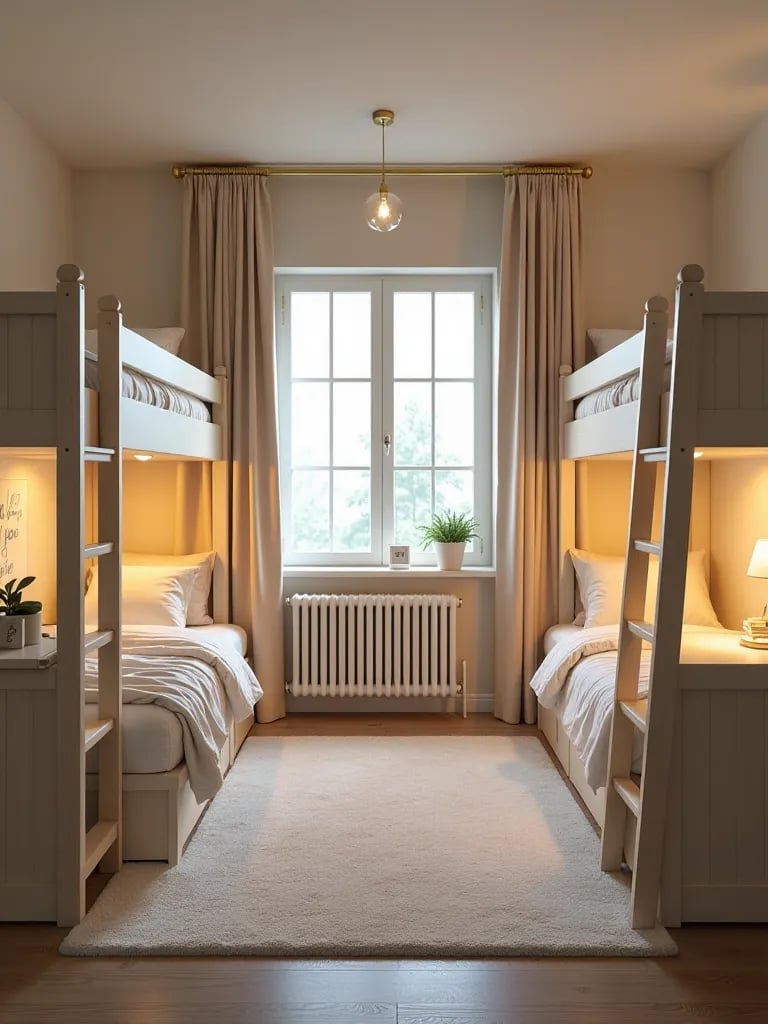 Children’s bedroom with Montessori elements, including activity table