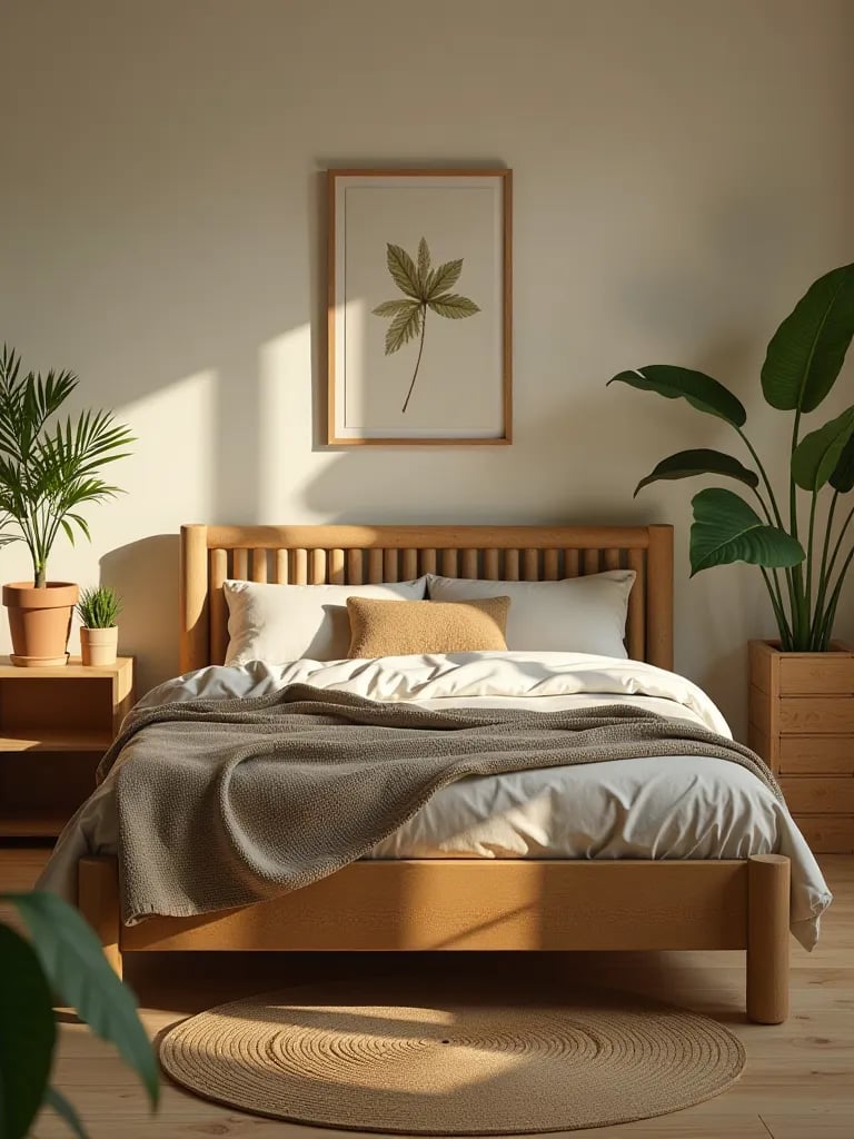 Compact bedroom with DIY Murphy bed and built in storage solutions