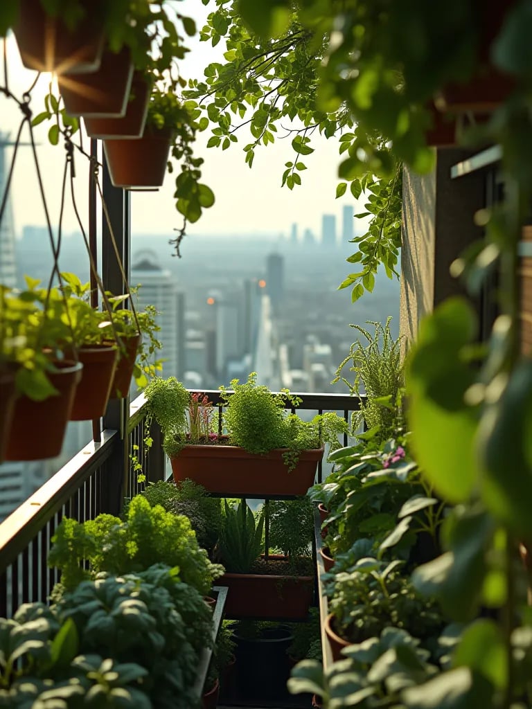 Elegant greenhouse interior with vegetables on ornate wrought iron supports