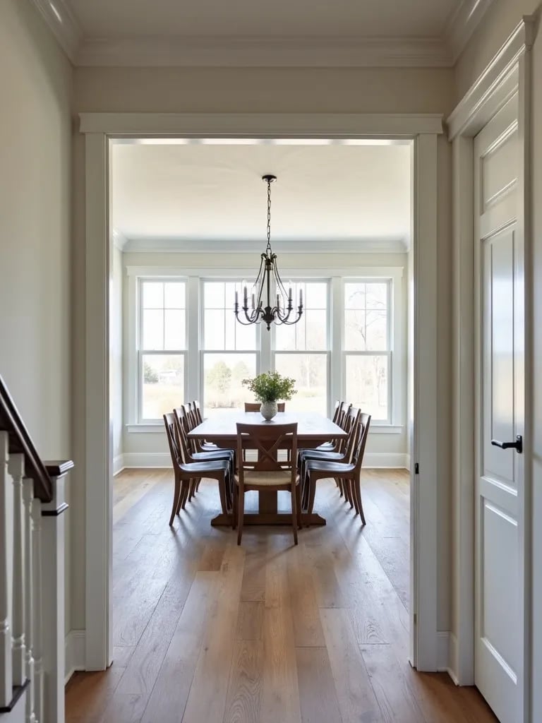 Rustic dining area featuring newly installed reclaimed wood planks