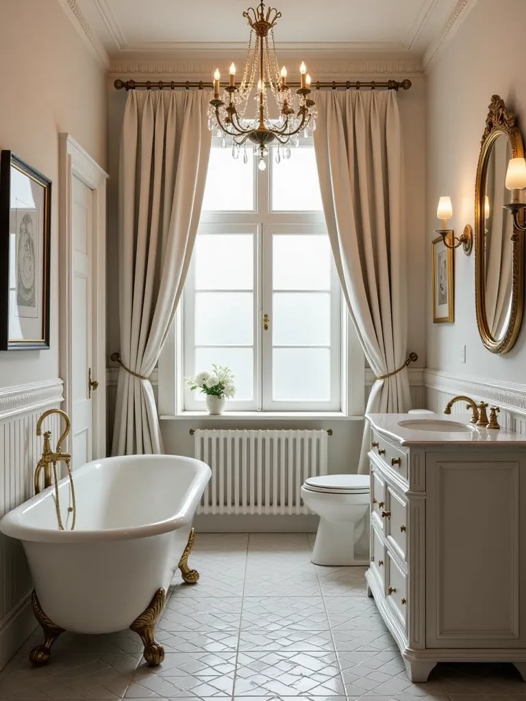 Zen like small bathroom featuring Japanese soaking tub and natural elements