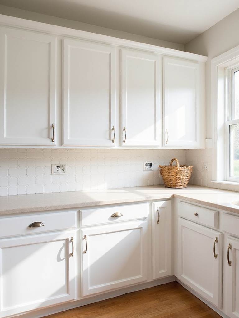 Modern kitchen remodel focusing on updated cabinets and countertops for maximum visual impact on a budget.