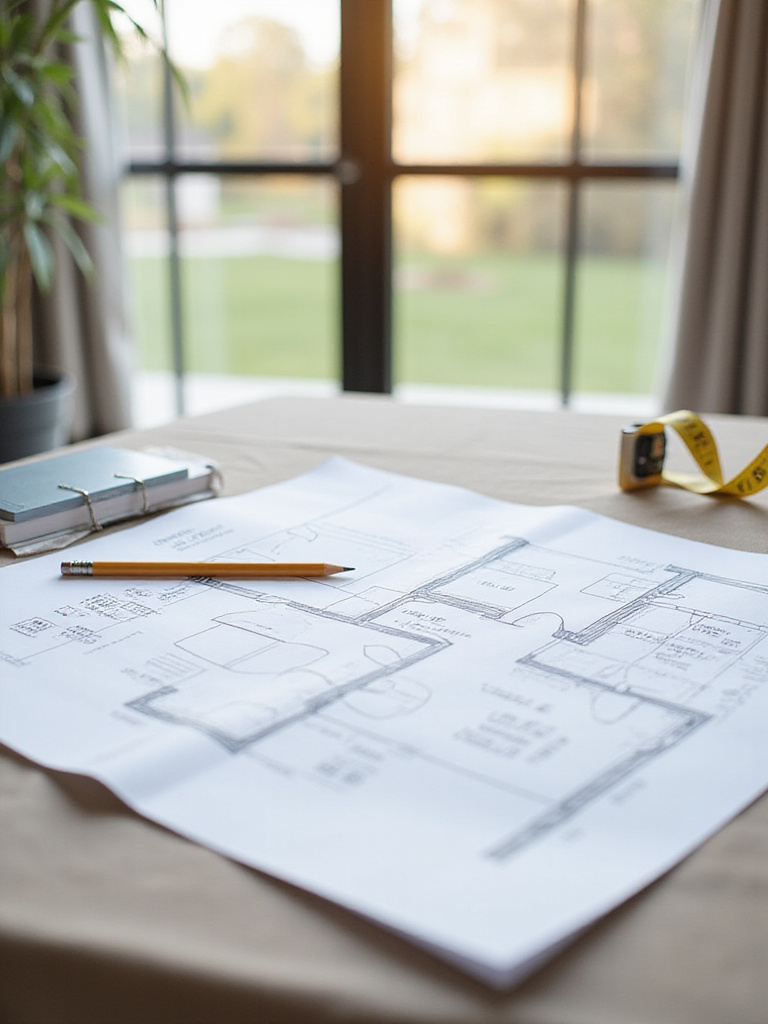 Organized bedroom layout with floor plan showing electrical outlets and window locations.
