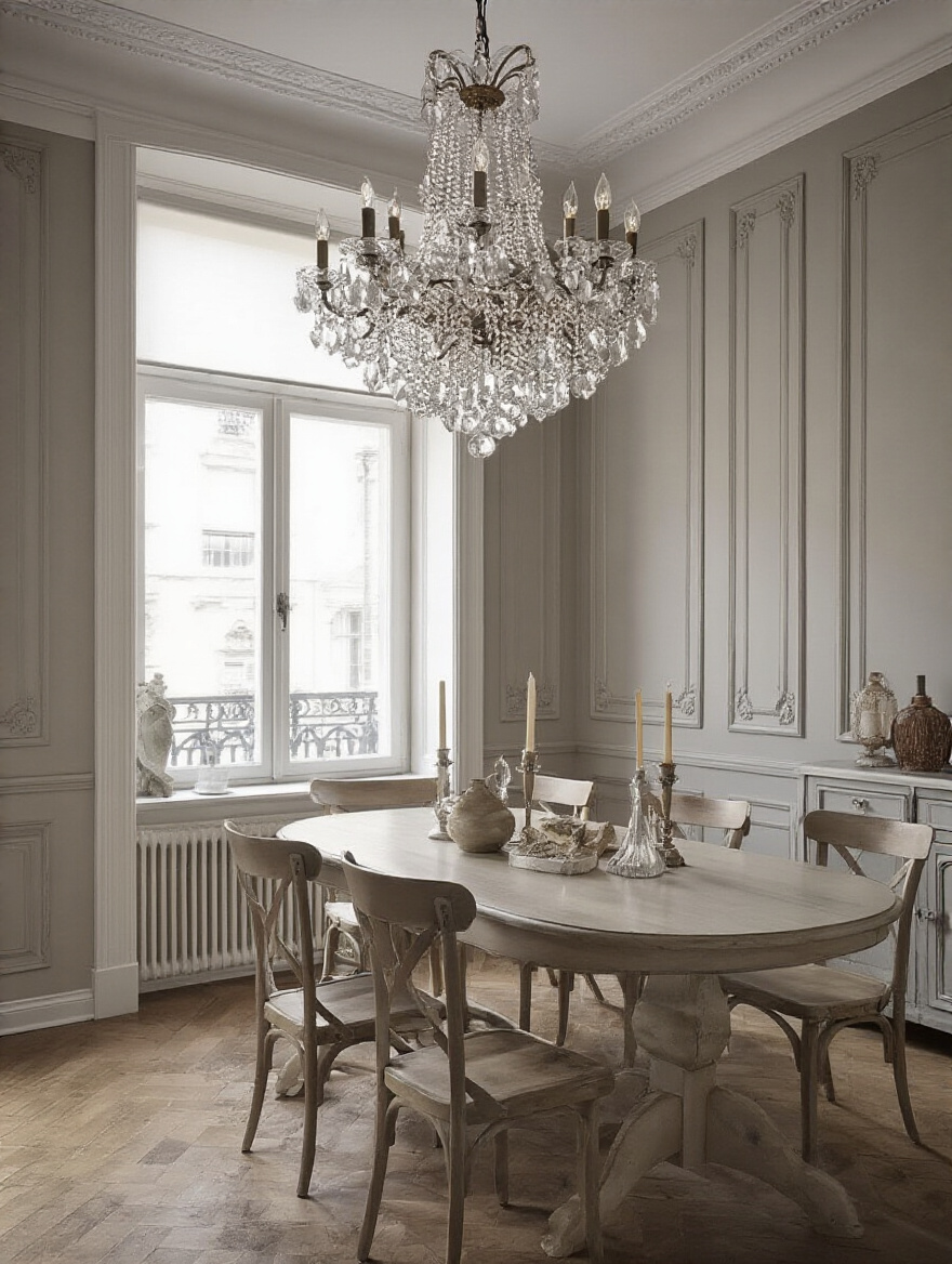 Modern dining room with chandelier and budgeting tools on table illustrating realistic chandelier budget planning