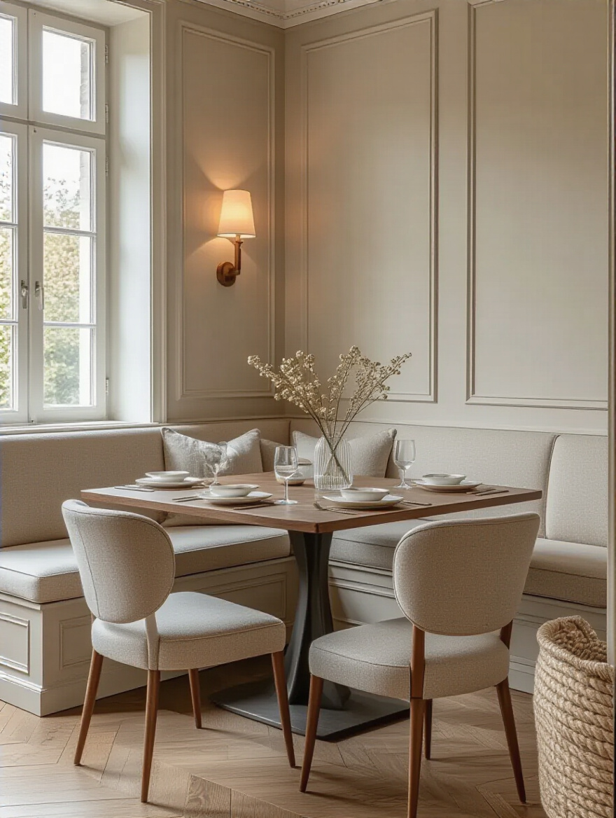 Stylish dining room showcasing optimal seating arrangements