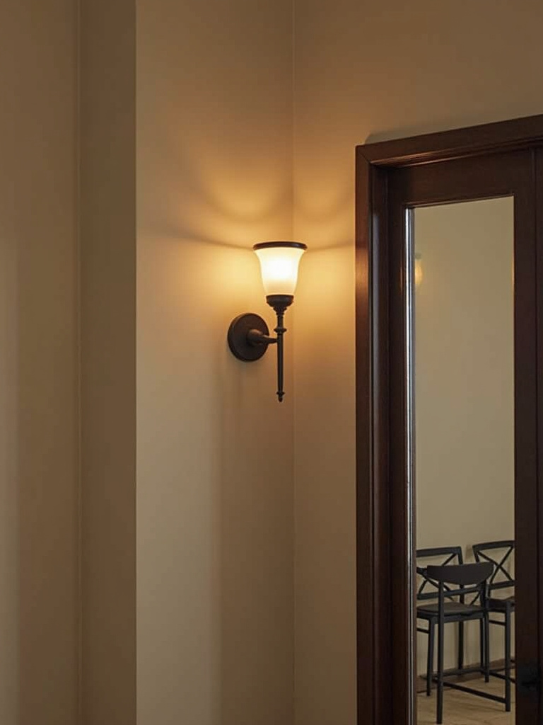 Incorporate Ambient Wall Sconces or Pendants for Warmth