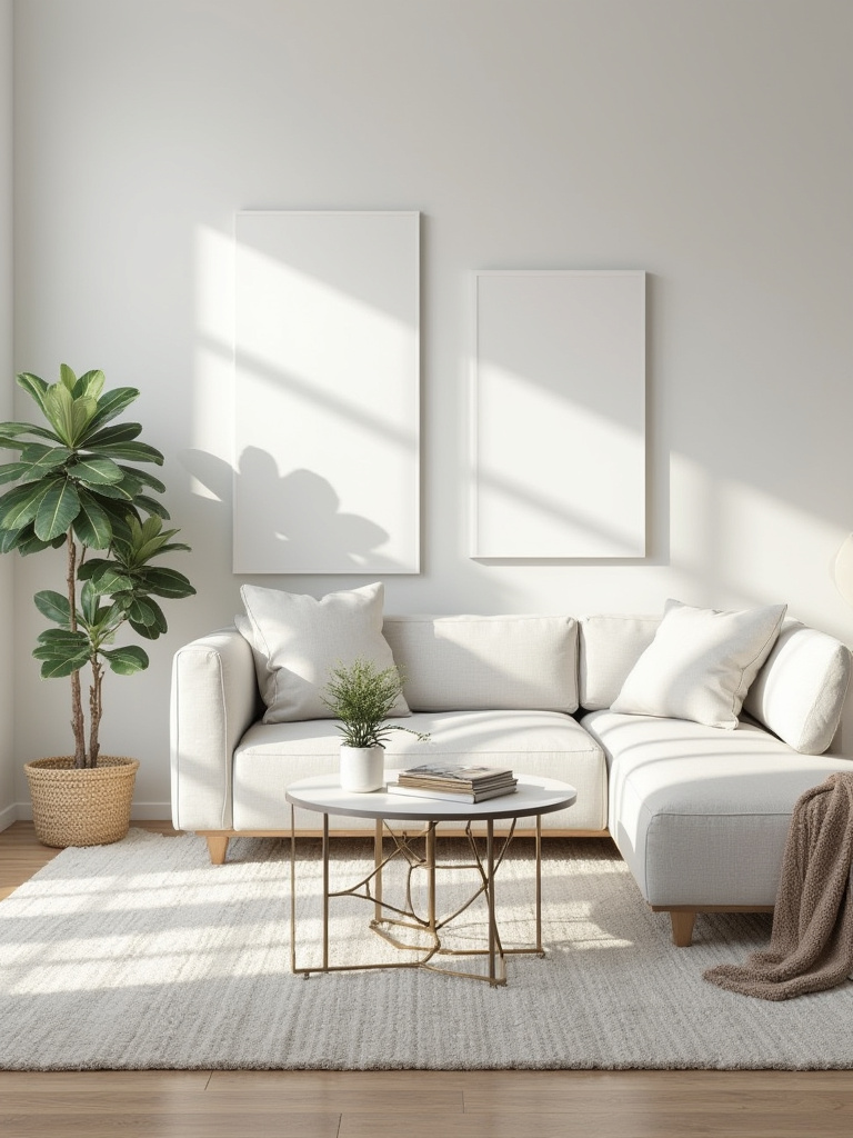 Top-down view of a living room floor plan with measuring tape, pencil, graph paper, and a digital room layout app on a wooden table, illustrating accurate room measurement for furniture scale