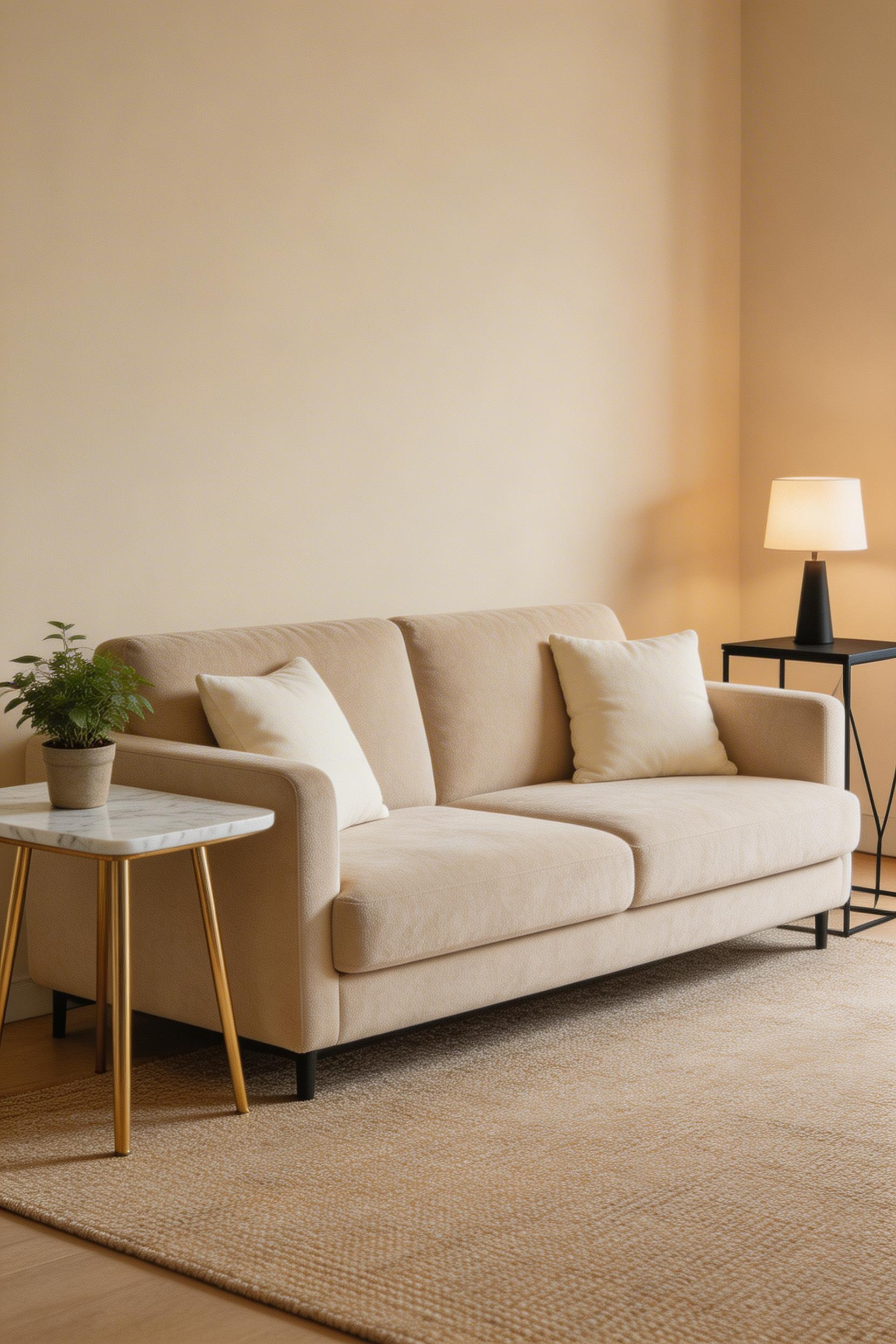 Asymmetric side tables at different heights are one of the modern living room ideas with the highest impact-to-cost ratio — a $150–$400 change that immediately makes a room feel more personal.