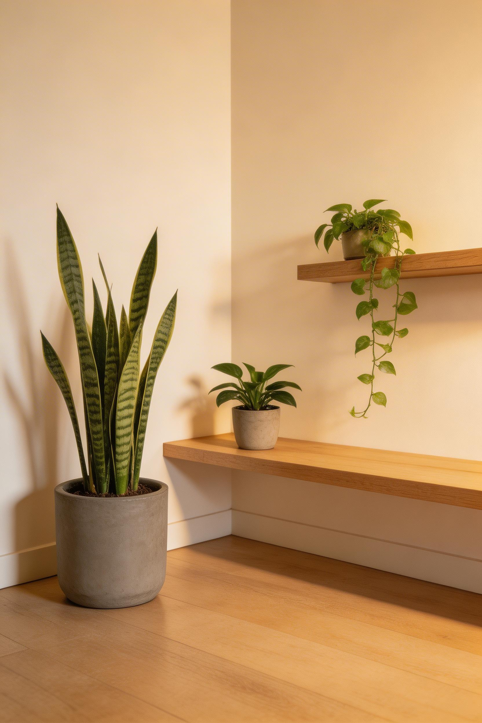 Choosing plants that genuinely thrive in low light is one of the practical modern living room ideas that makes greenery look intentional rather than aspirational.