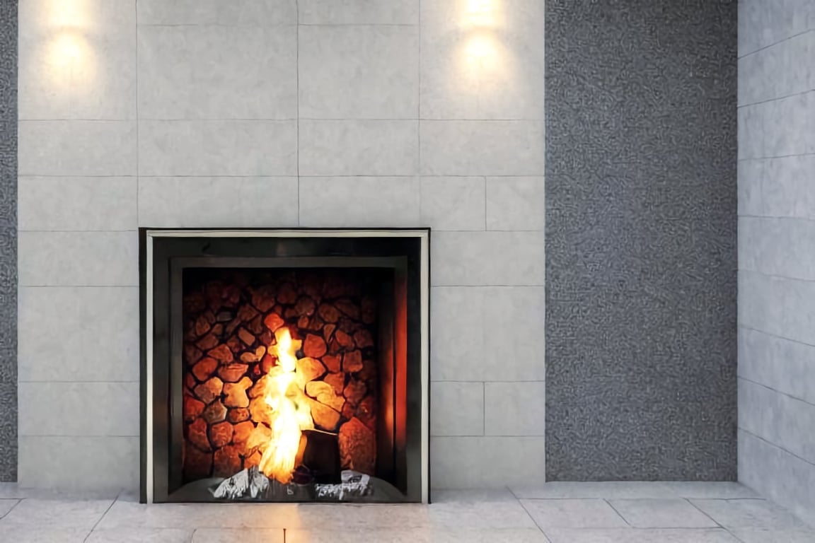 Why tile over a brick fireplace