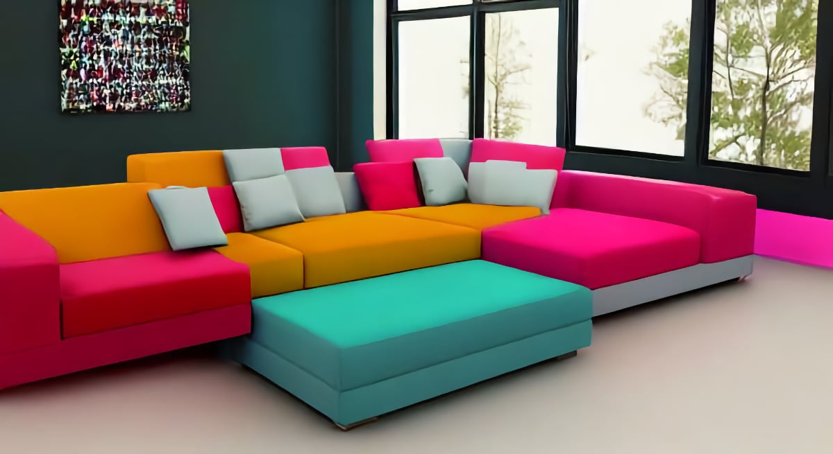 What color furniture goes with gray walls