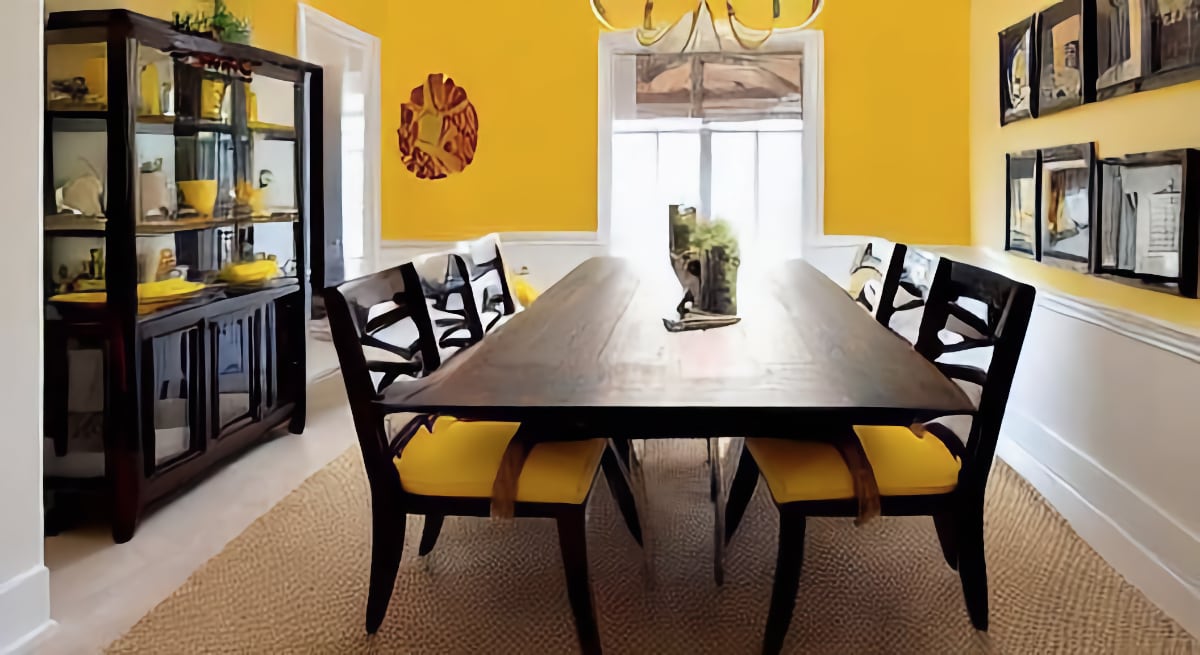 create a focal point in the dining room