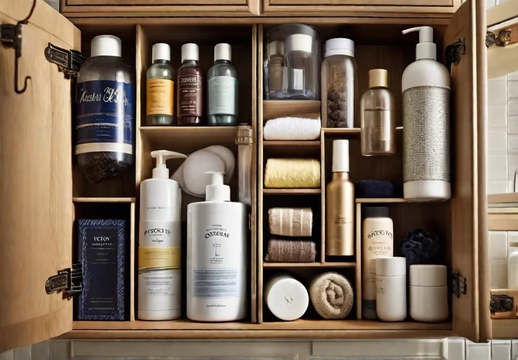 A clever use of a cabinet door organizer