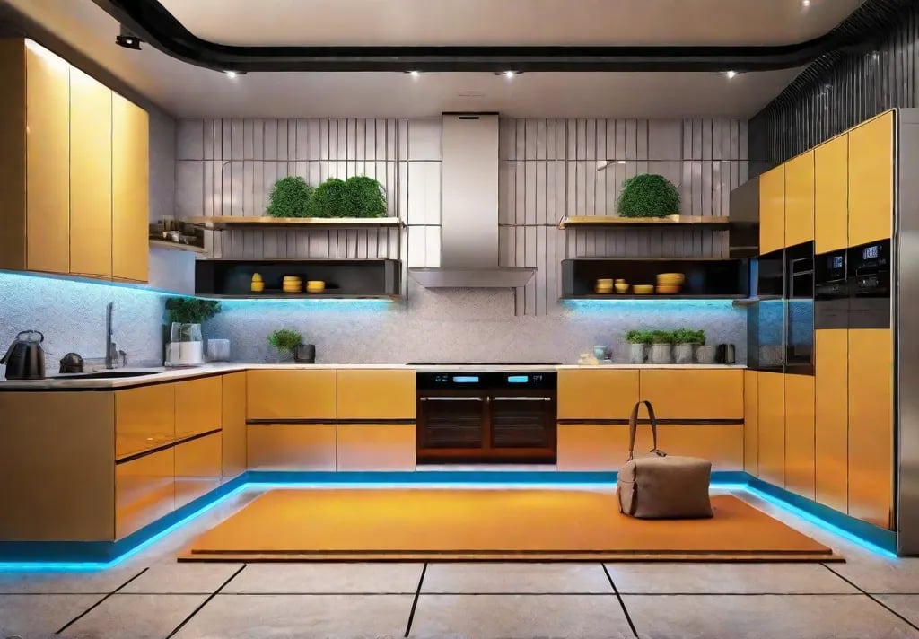 A modern kitchen boasting high tech gadgets