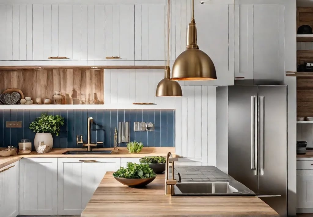 A small cozy kitchen space before and after installing peelandstick backsplash tiles