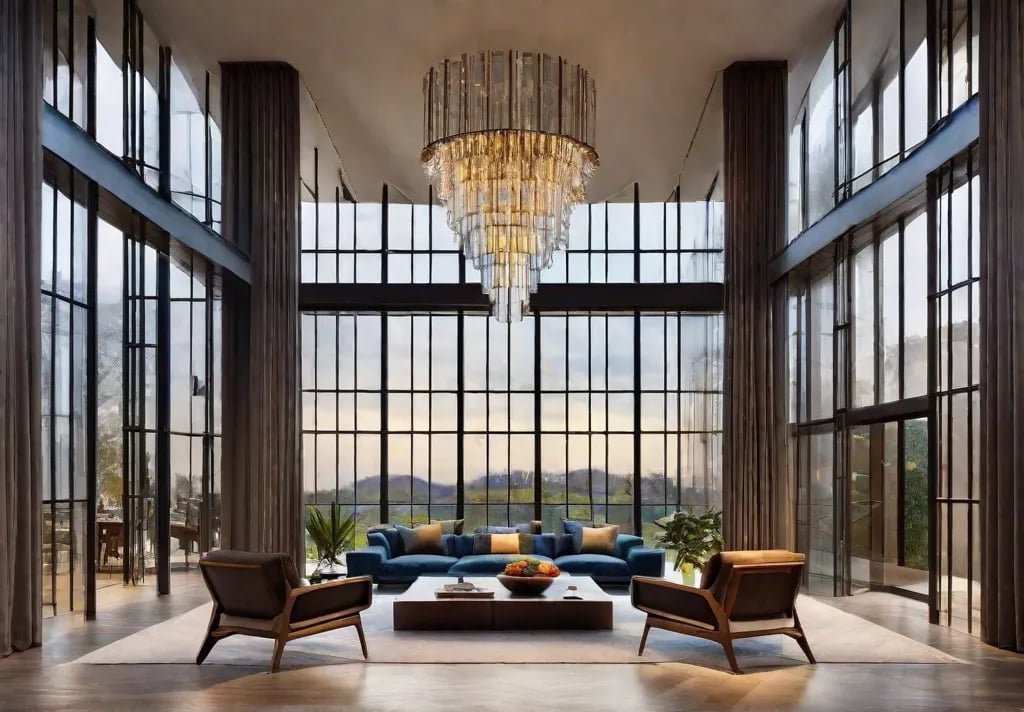 Energyefficient LEDcompatible chandeliers in dazzling stained glass designs combining sustainability with stunning