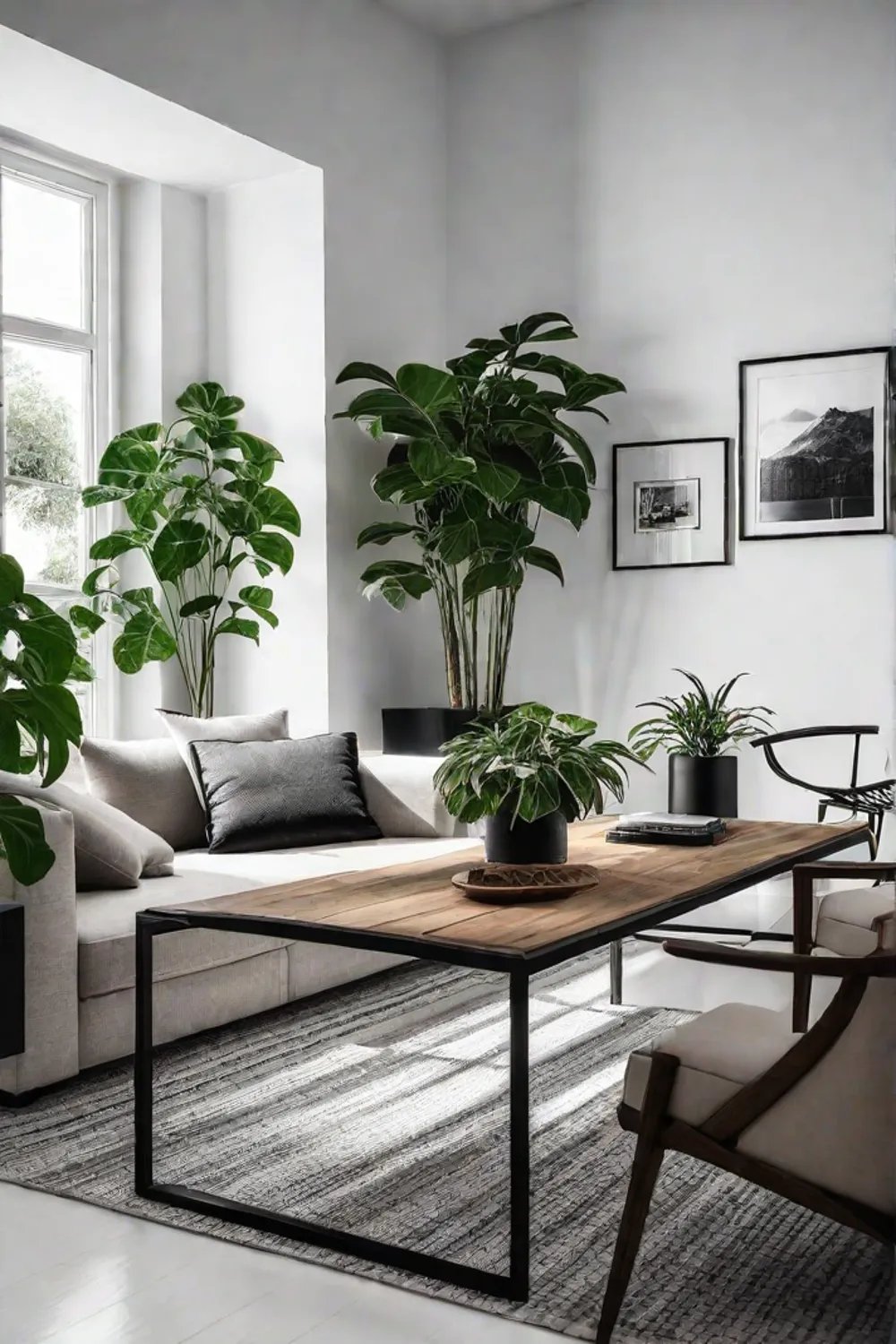 A Scandinavianinspired living room with a clean uncluttered aesthetic and a variety