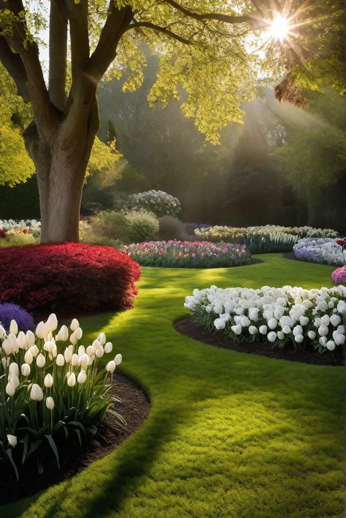 A strategic view of a garden designed for seasonal highlights illustrating the_resized