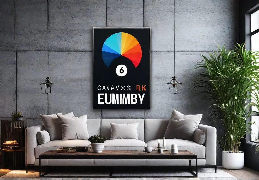 A stunning oversized abstract canvas wall art piece that commands attention infeat