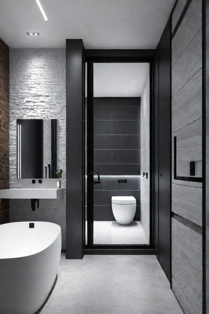 Bathroom with hightech upgrades