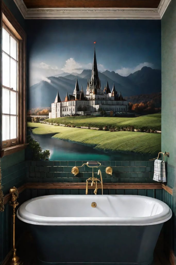 Bathroom with personalized artistic touches