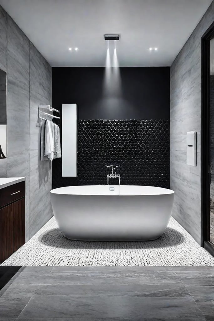 Bathroom with vibrant color design