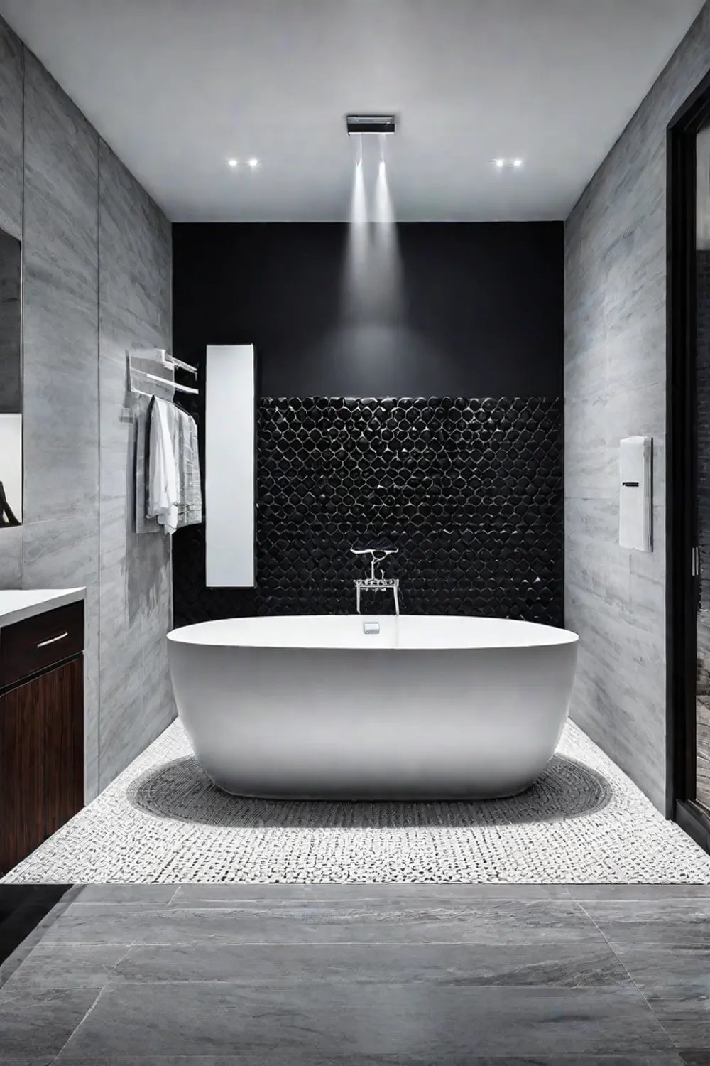 Bathroom with vibrant color design