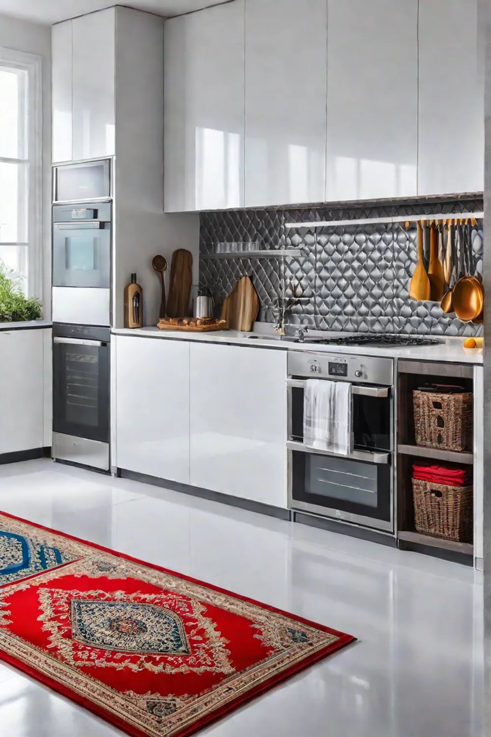 Colorful kitchen decor accents