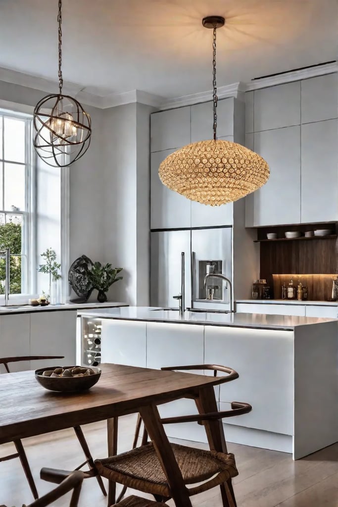 Focal point decor in a kitchen