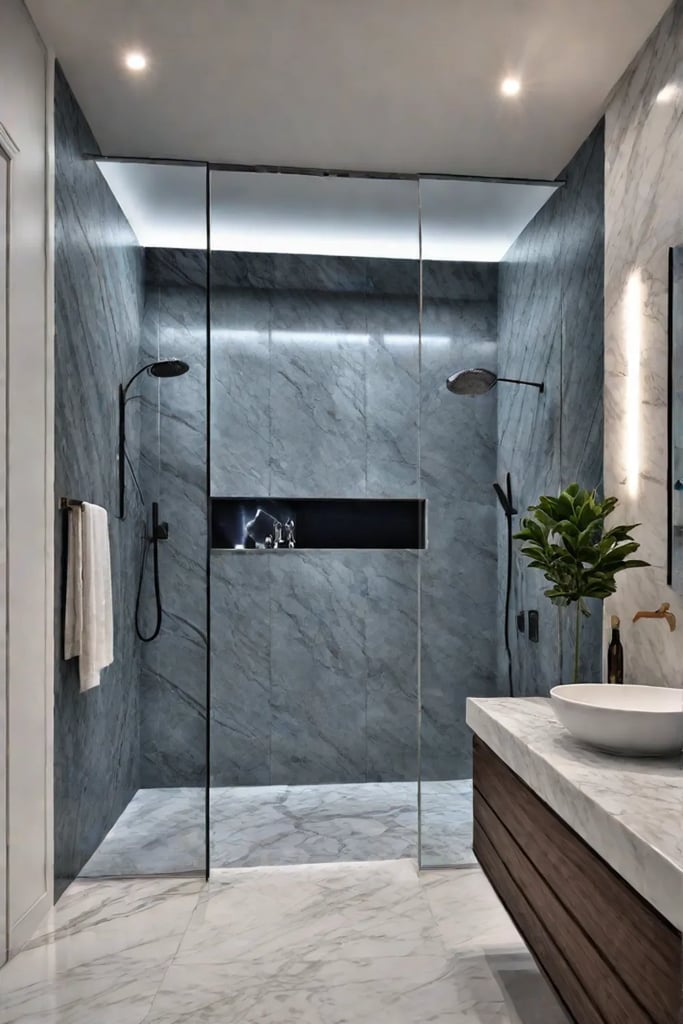 Luxurious bathroom materials