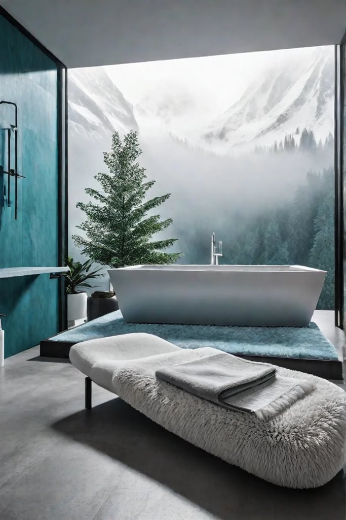 Luxurious bathroom textiles