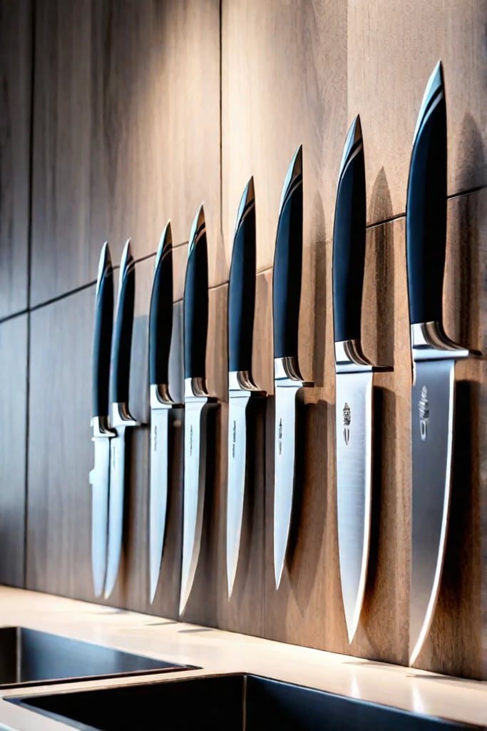 Magnetic knife strip