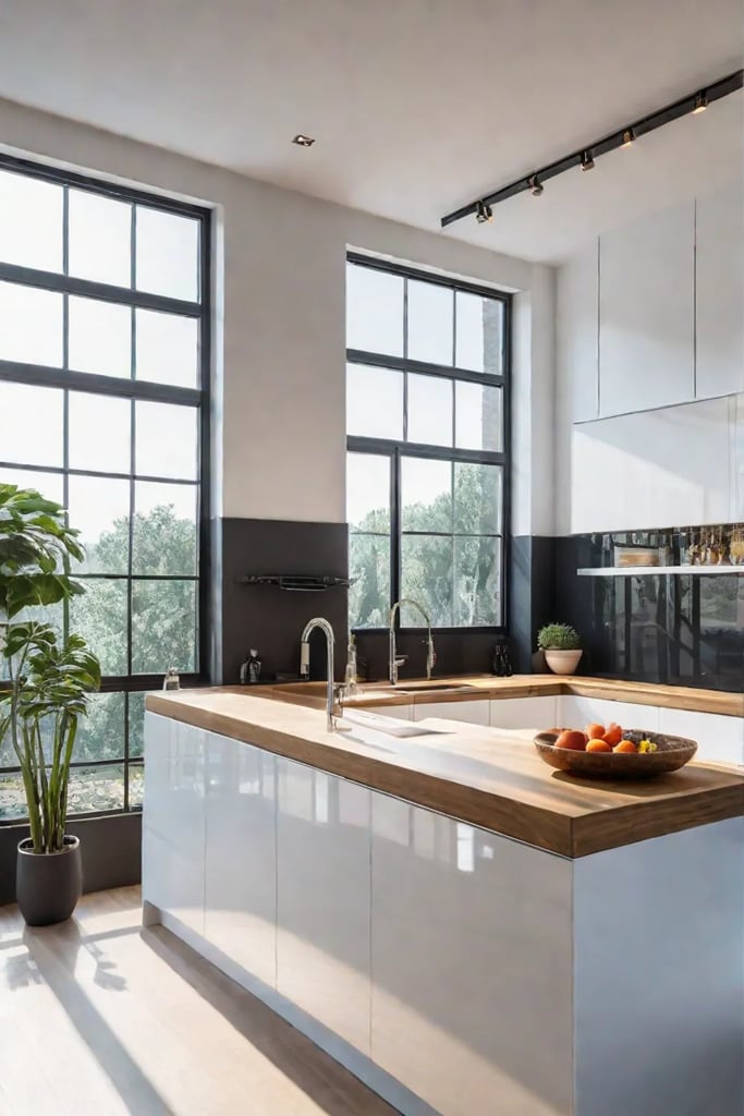 Natural lighting in a kitchen