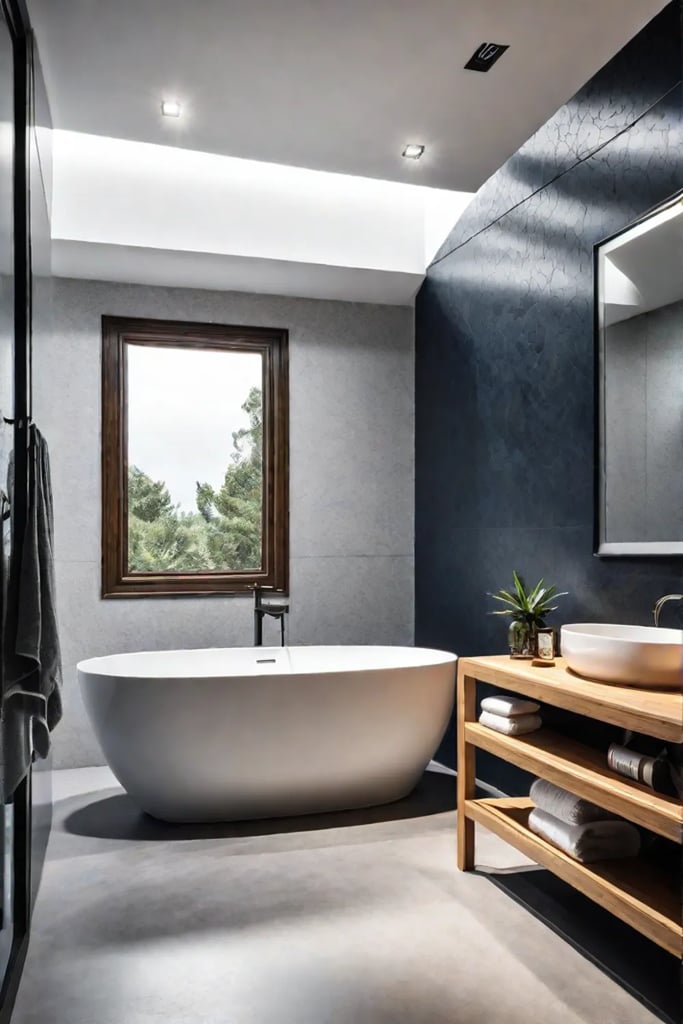 Textural bathroom design