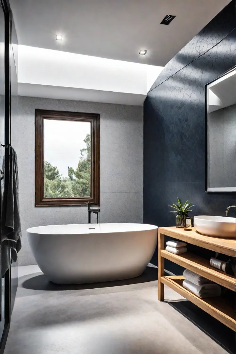 Textural bathroom design