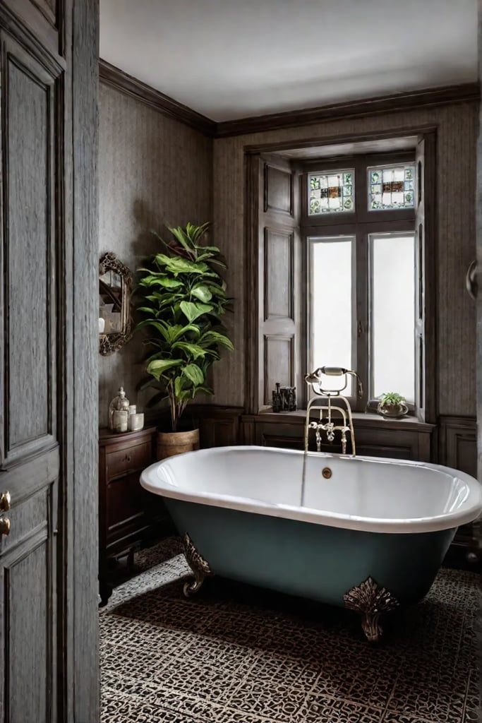 Vintage inspired bathroom
