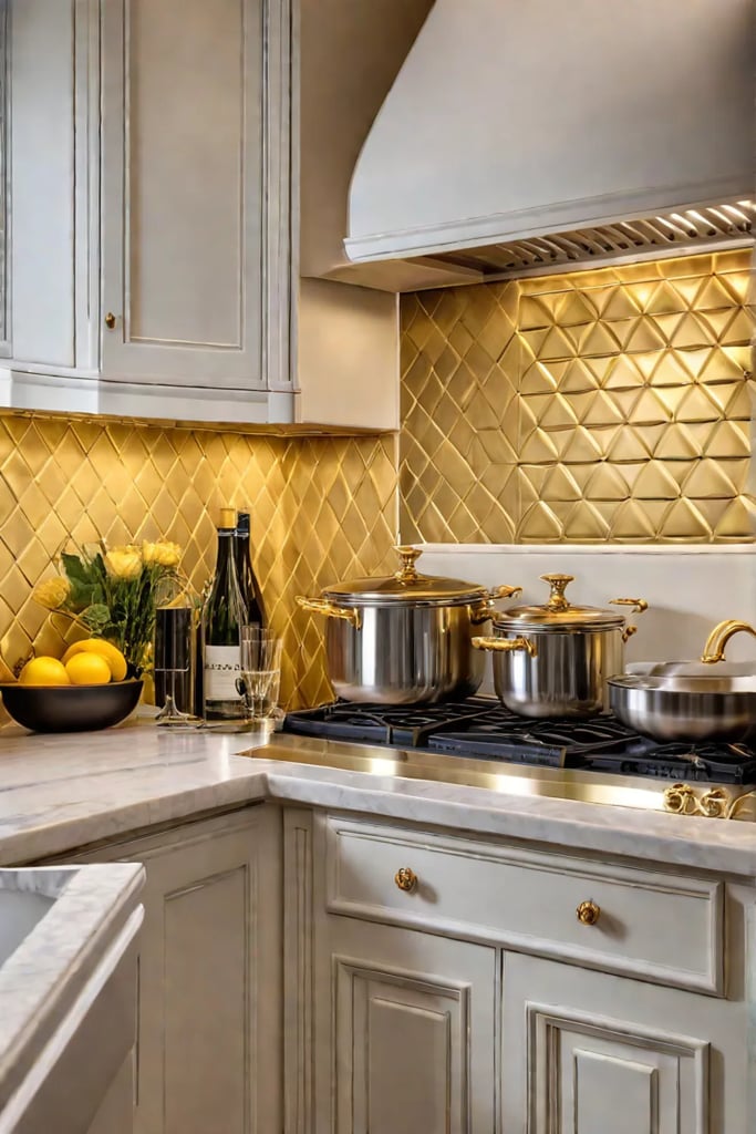 Welcoming yellow and cream kitchen interior