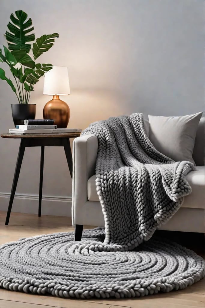 Bedroom with layered textiles for texture and warmth