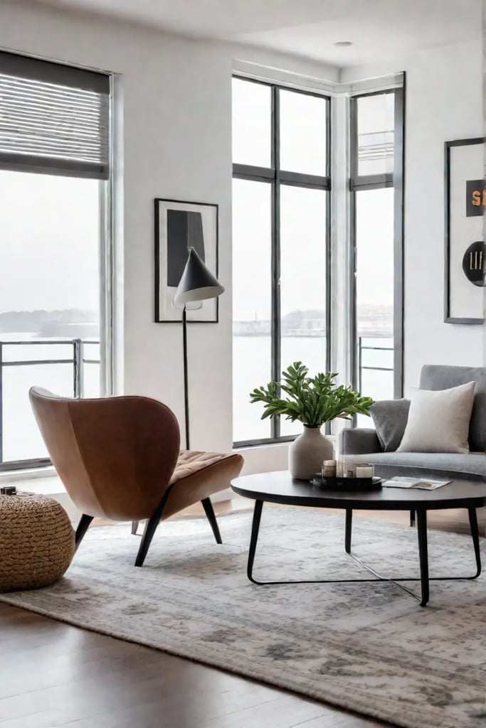 Blending design trends in a small living room