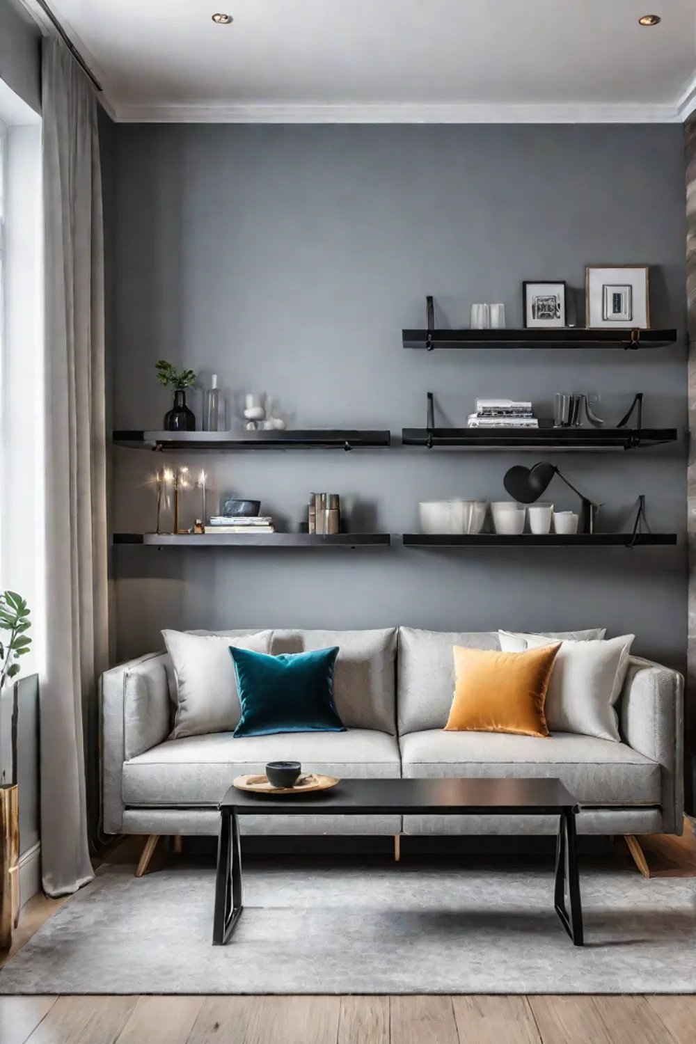 Clean and functional design for a small living space