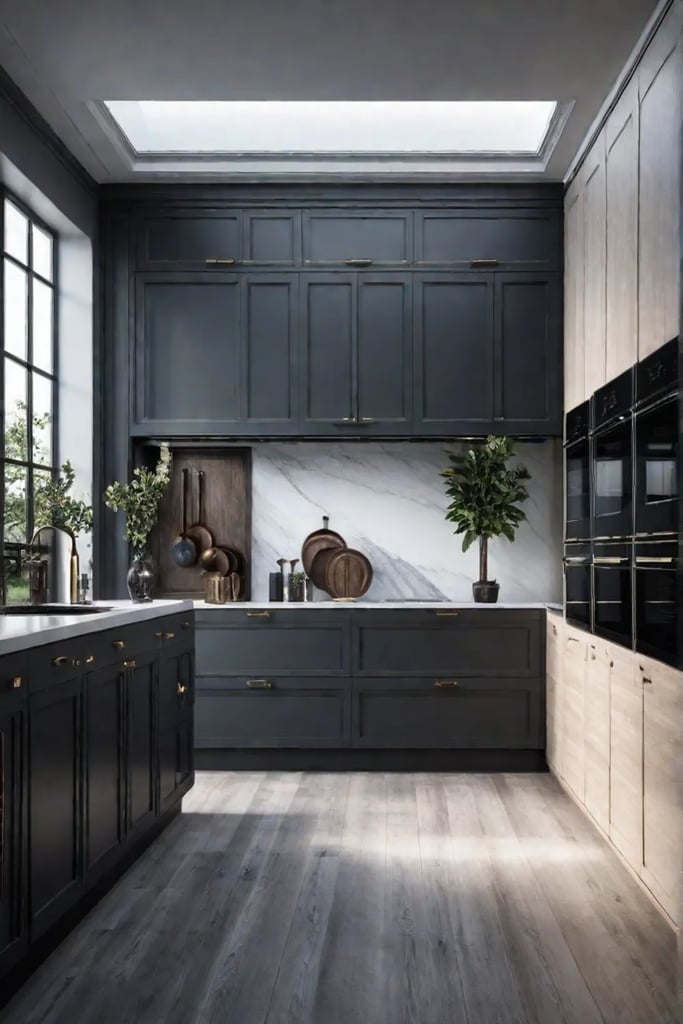 Kitchen utilizing solarpowered lighting for sustainability