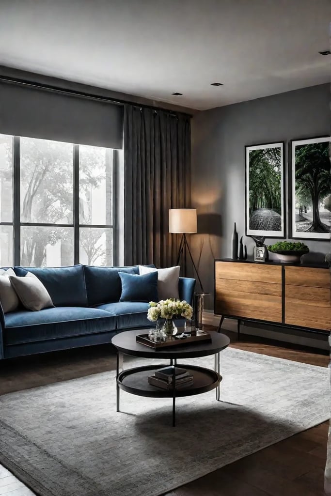 Living room with gallery wall 1