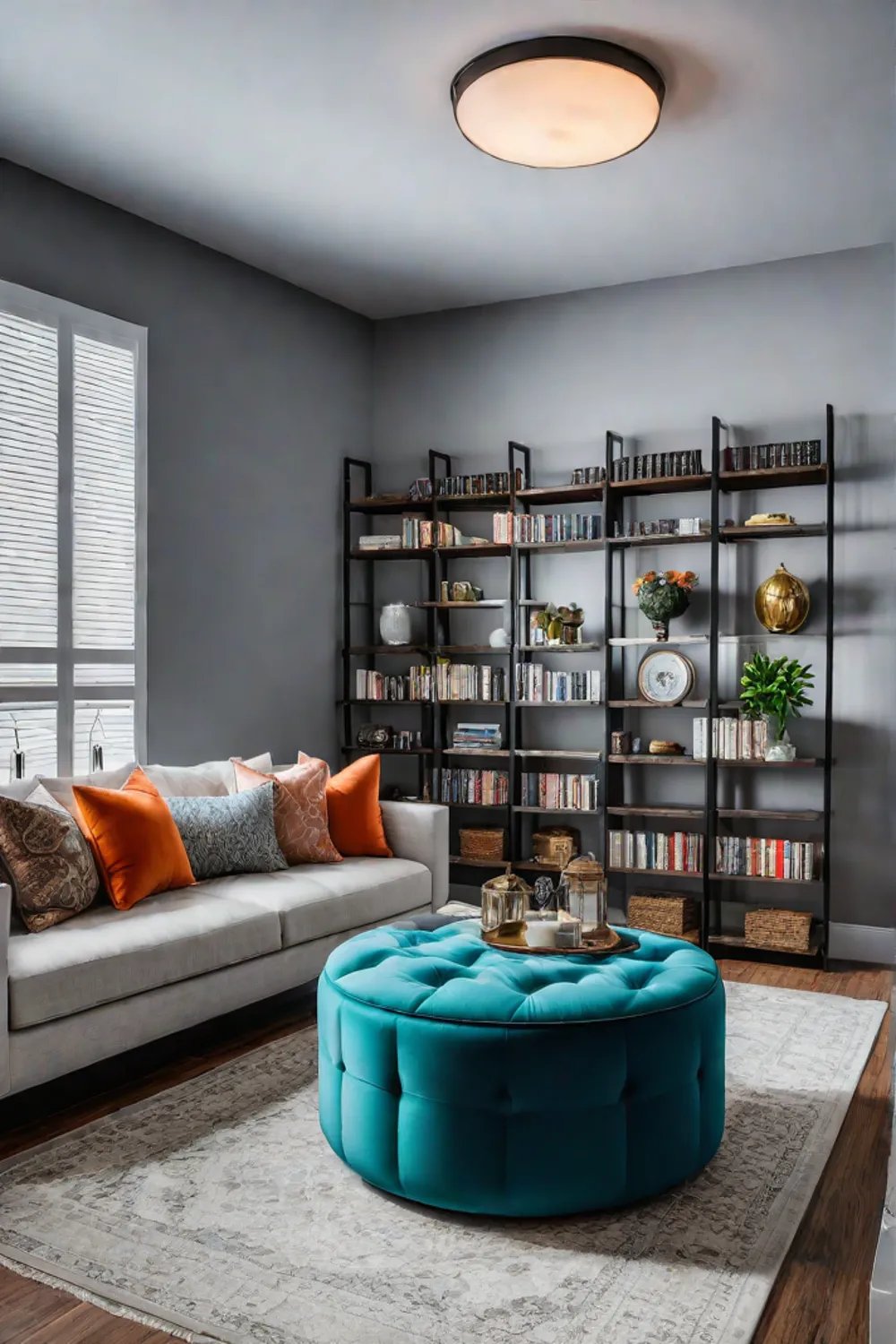 Mixing textures and patterns in a small living space