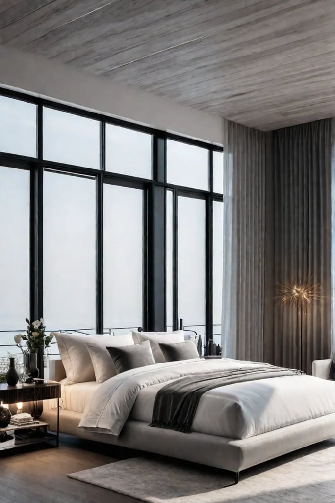 Modern bedroom that invites relaxation