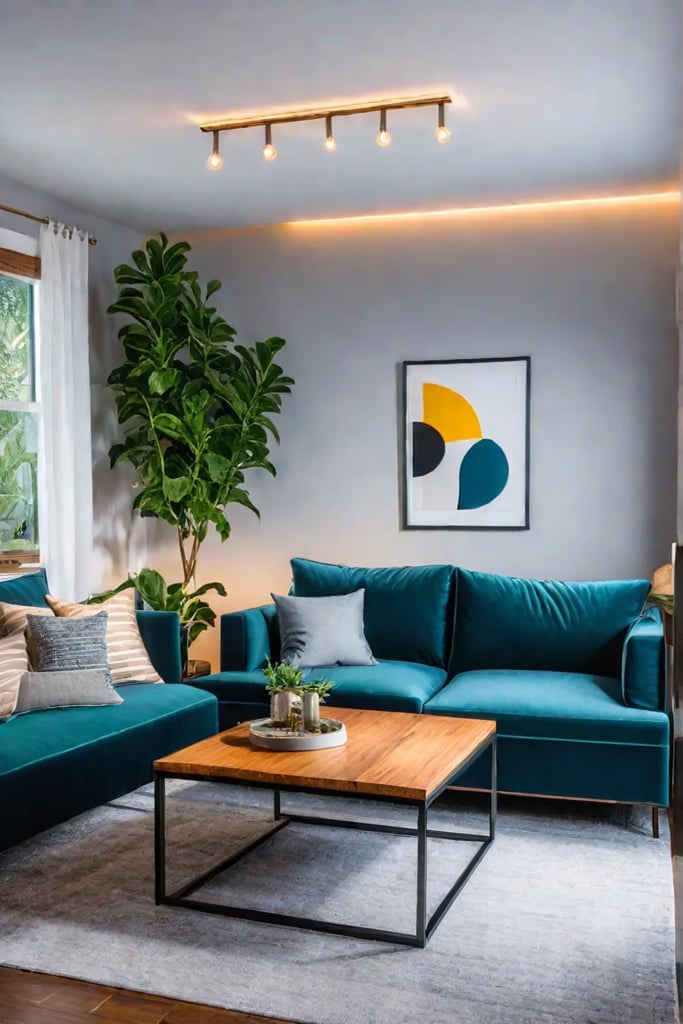 Multifunctional furniture optimizing space in a small living area