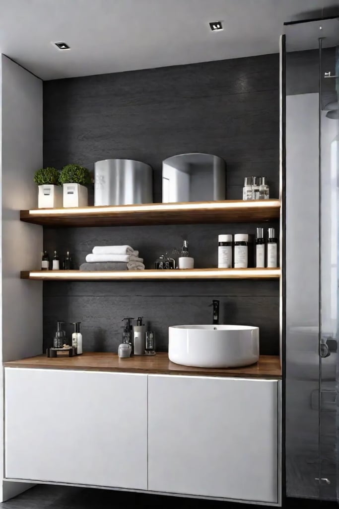 Organized and accessible bathroom for safety and convenience