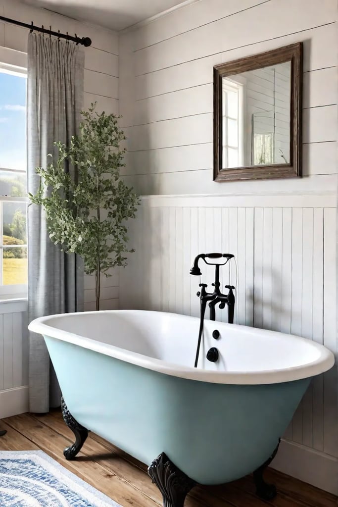 Small bathroom with a rustic and charming design