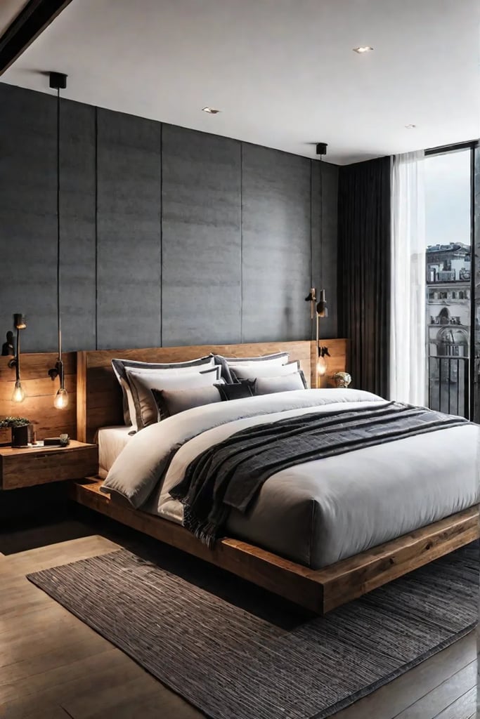 Steps to create a rusticmodern bedroom