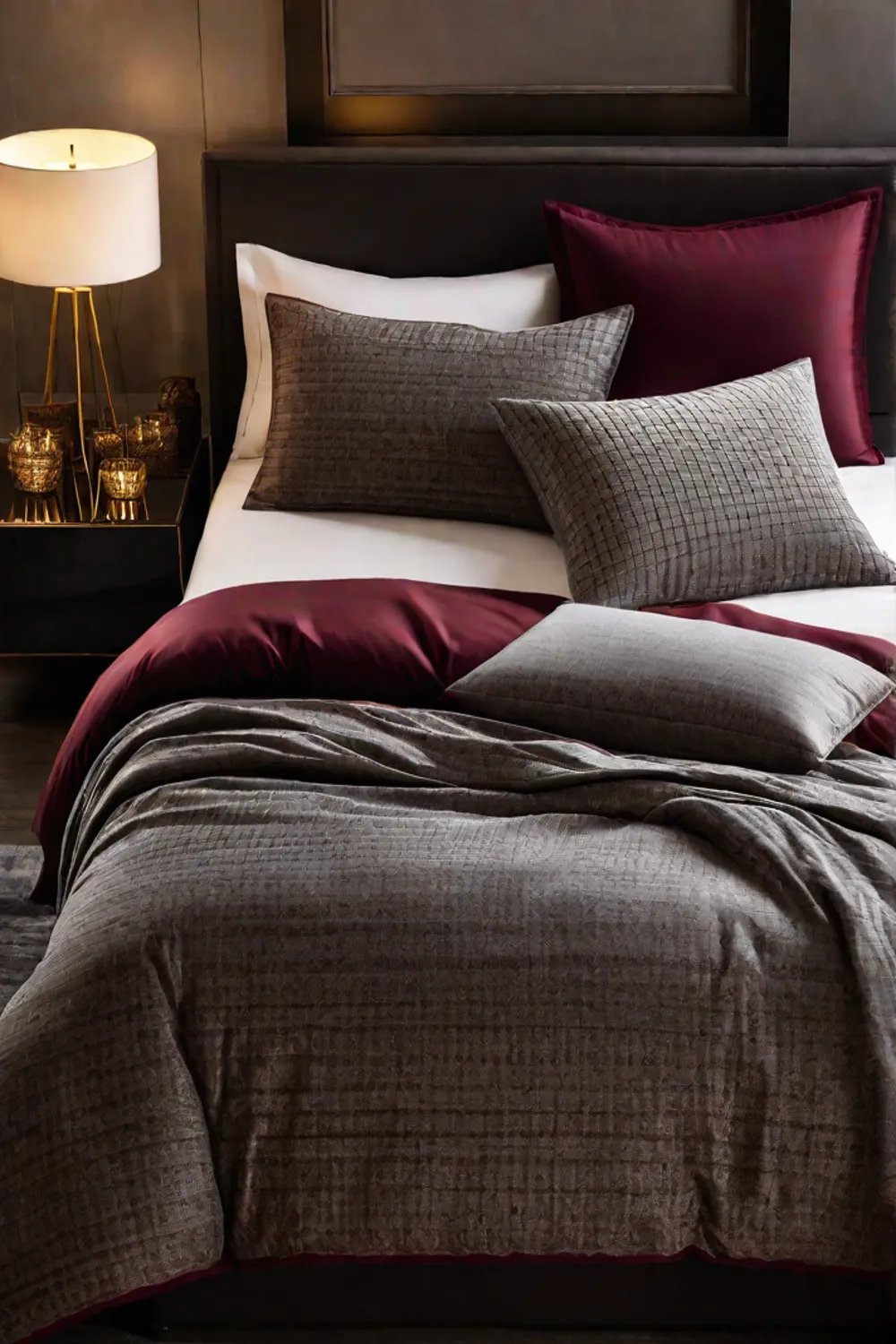 Warm flannel sheets on cozy bed