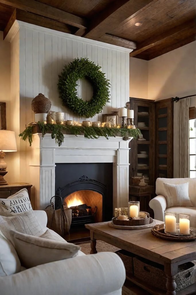 Antique and vintage decor in cozy living space